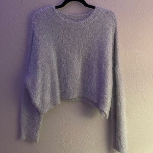 Sparkly Silver Sweater. Perfect for a holiday party!